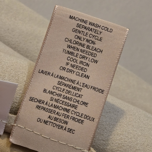 Philosophy Cream Faux Leather Suede Jacket Size Large NWT - Picture 9 of 12